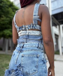 Alternative view of Top DeniM COLLAR